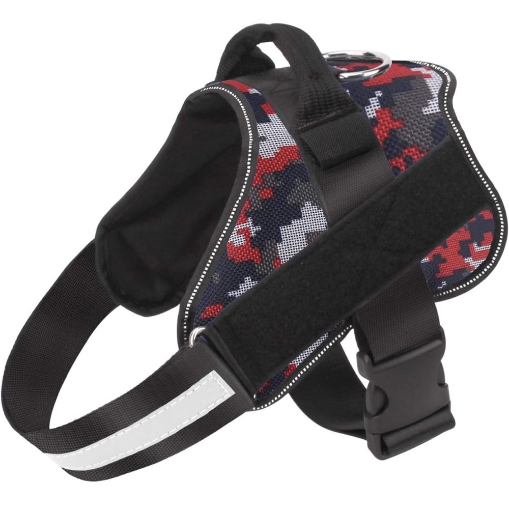 Bolux Dog Harness, No-Pull Reflective Vest, Breathable Adj- w/Handle-Sz XL